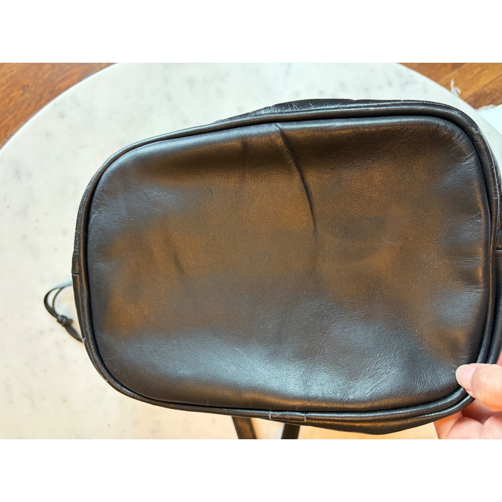 The Elephant Walk Dallas Collectible Zebra Calf Hair Leather Bucket Bag Vintage - Picture 11 of 16